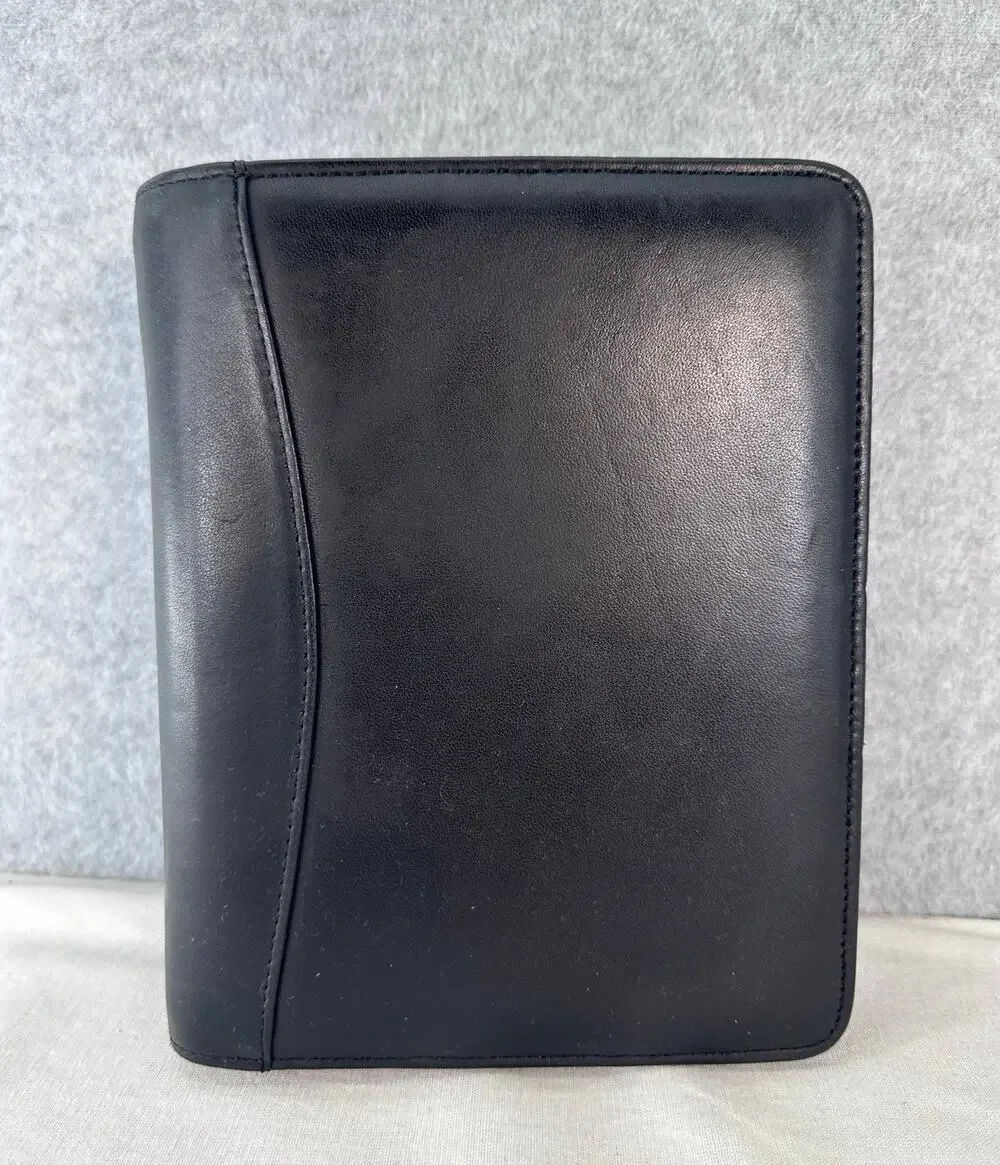 VTG Franklin Covey Black Leather Classic sz 8